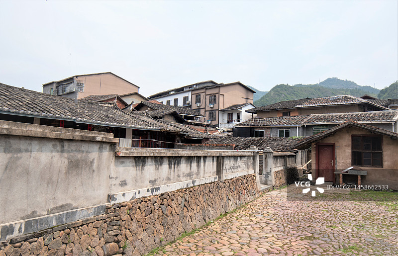 中国历史文化名镇、福州永泰千年古镇魅力嵩口图片素材