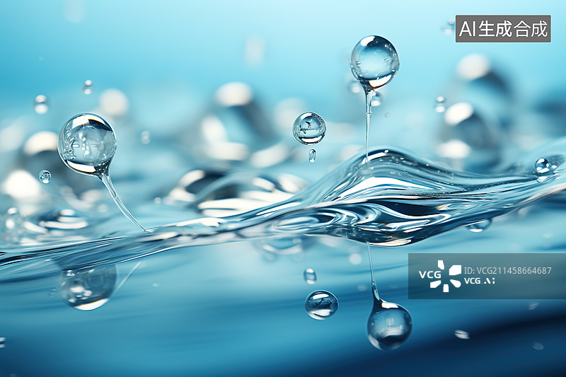 【AI数字艺术】3D水元素图片素材