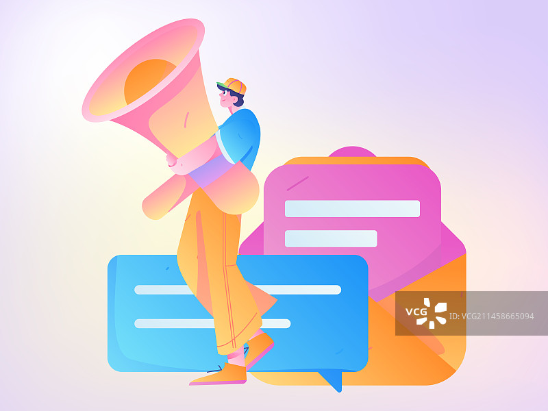 邀请好友进行问卷调查扁平矢量概念运营手绘插画图片素材