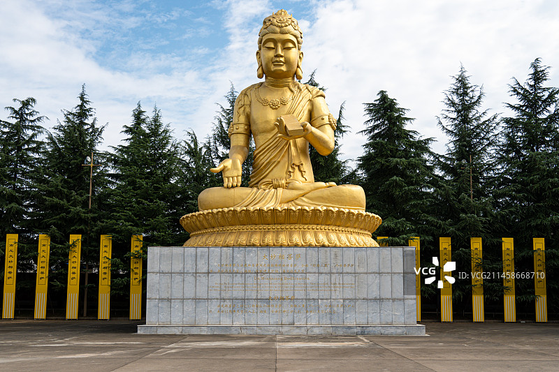 陕西法门寺 大妙相菩萨 菩萨雕塑 宝鸡 扶风图片素材