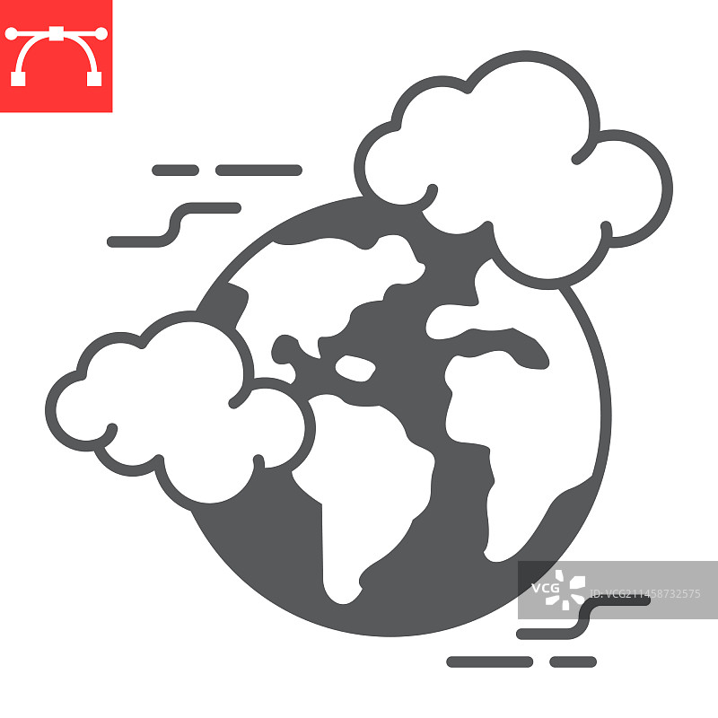 全球污染标志图标图片素材