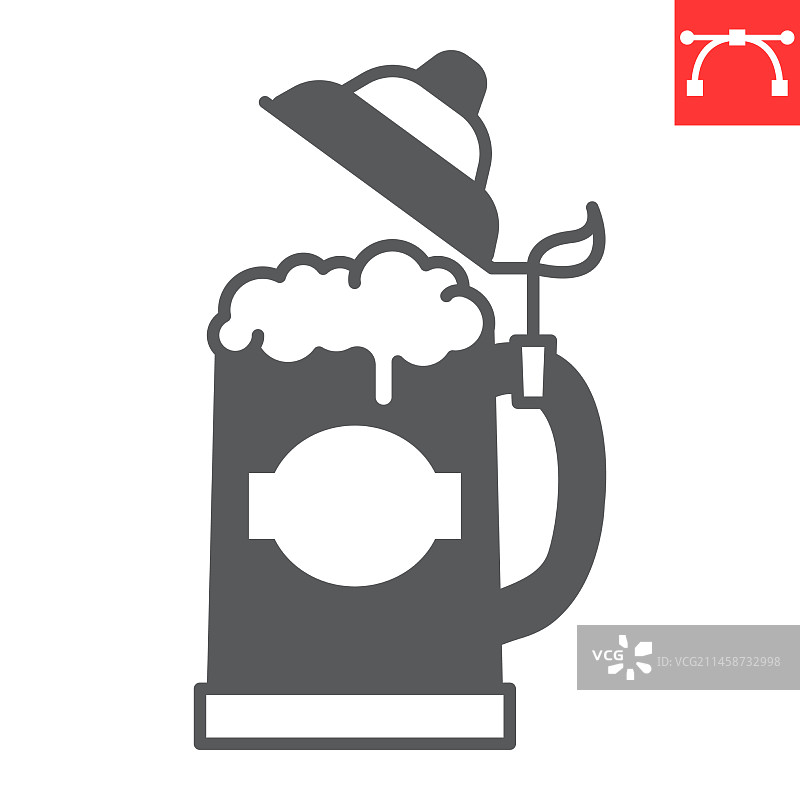 啤酒杯字形图标图片素材