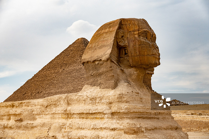 吉萨金字塔群胡夫金字塔图片素材