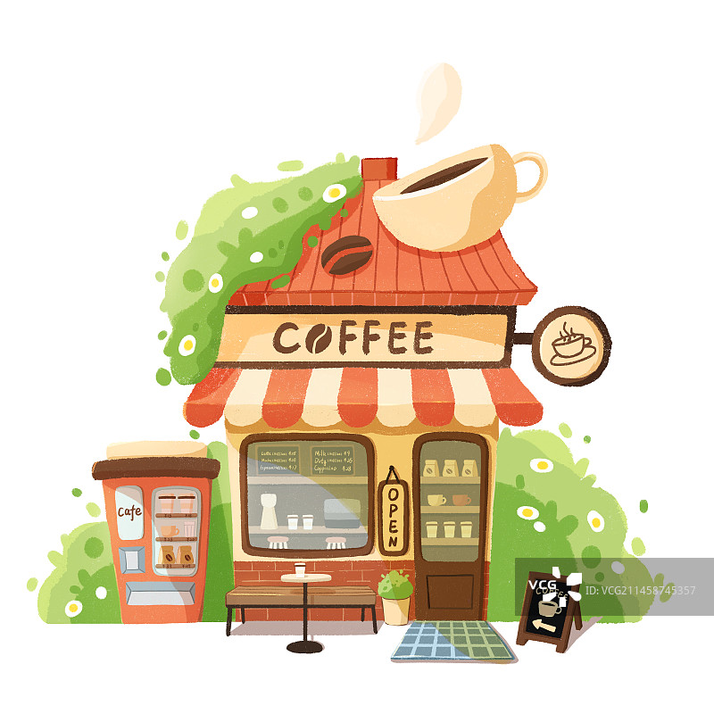 咖啡小店图片素材