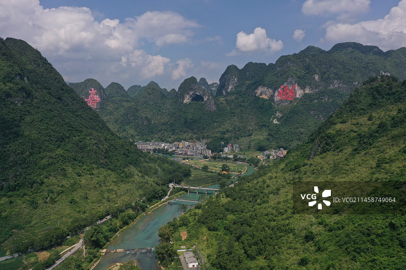 巴马长寿村，广西巴马瑶族自治县，甲篆镇巴盘村图片素材