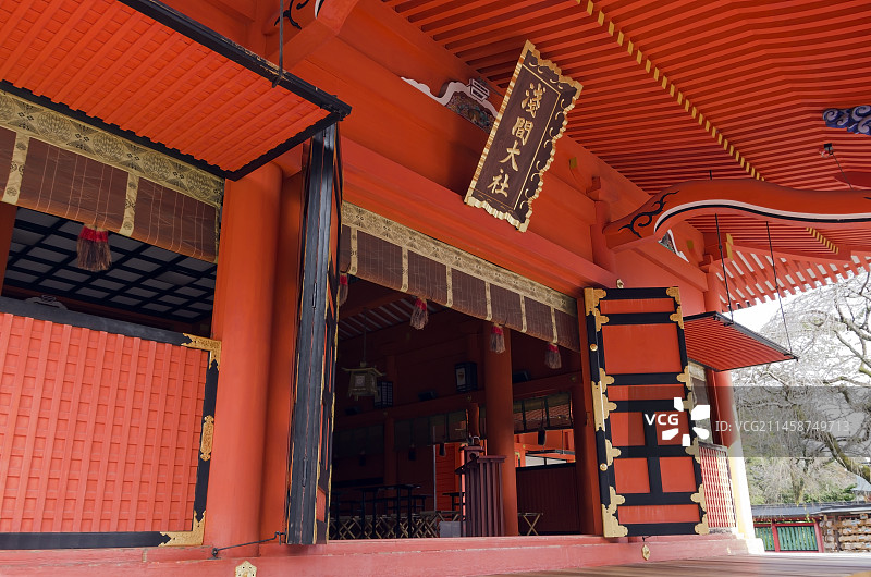日本静冈县富士山本宫浅间大社图片素材