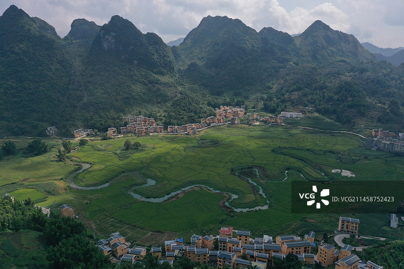 巴马命河景区，巴马瑶族自治县那社乡图片素材