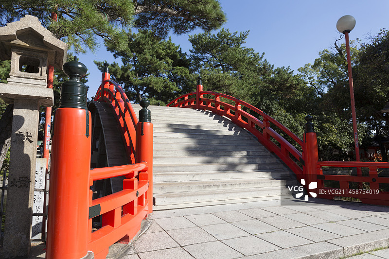 日本大阪府住吉大社神社桥图片素材