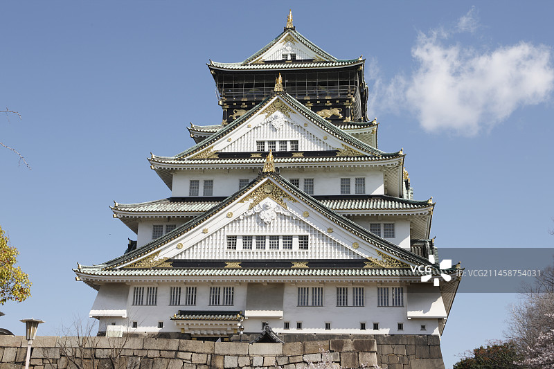 大阪城天守阁，日本大阪府图片素材