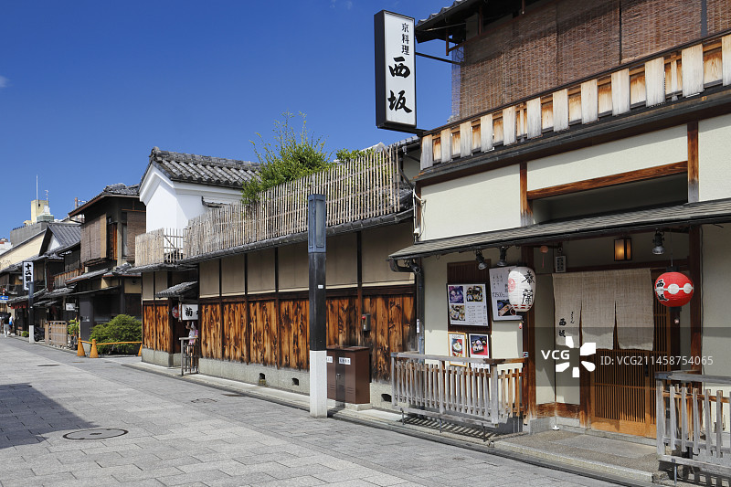 日本京都祇园的城镇风光图片素材