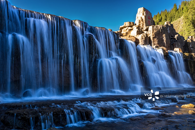 大峡谷瀑布图片素材