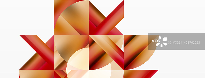 极简主义的奇迹——正方形和圆形在图片素材