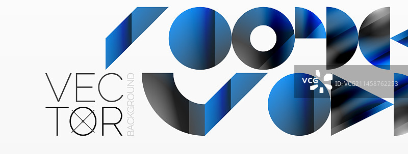 极简主义几何形式的融合图片素材