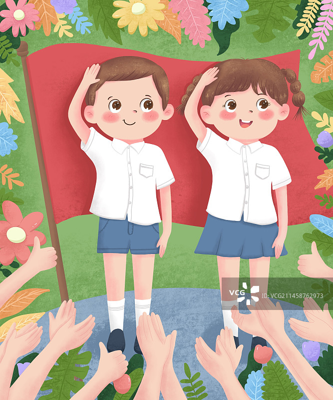 我是少先队员我自豪我骄傲图片素材