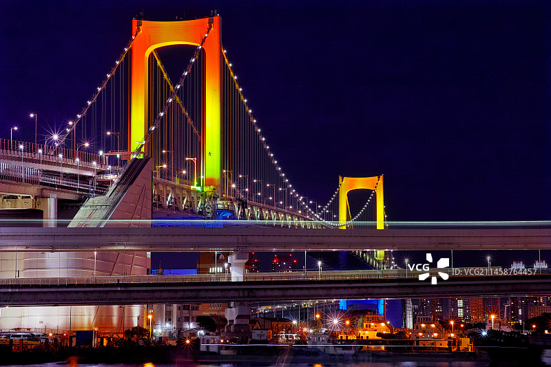 东京彩虹大桥图片素材