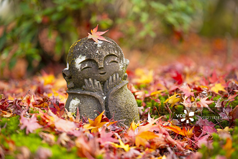 日本京都圆光寺的地藏菩萨像图片素材
