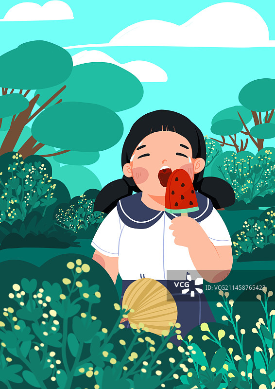 二十四节气 大暑 户外 冰棒图片素材