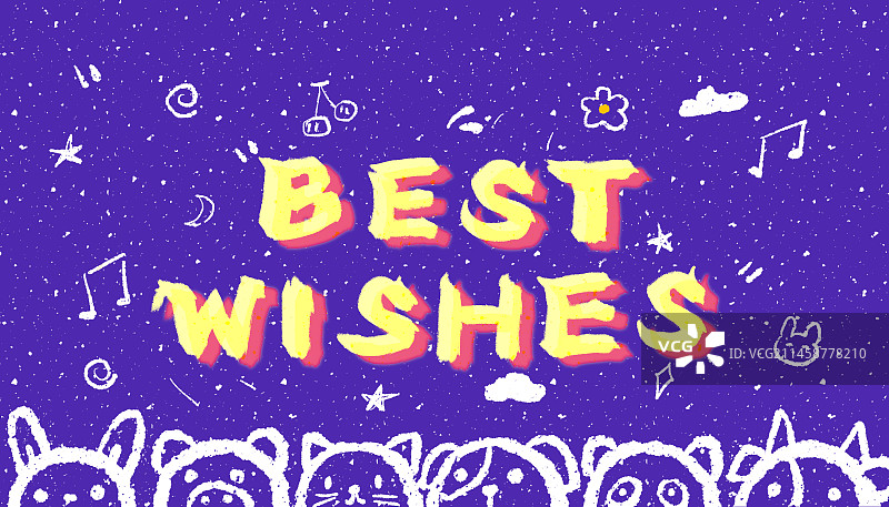 best wishes祝福文字模版图片素材