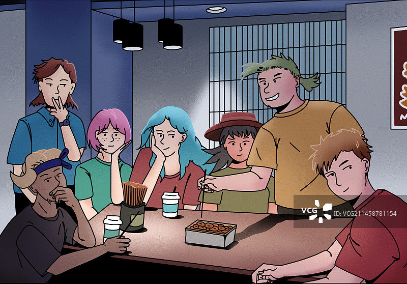 朋友的聚会图片素材