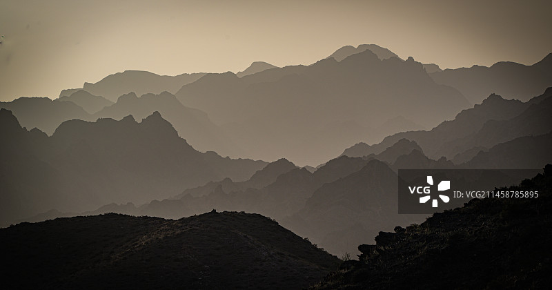 巴彦淖尔乌拉特后旗阴山山脉图片素材