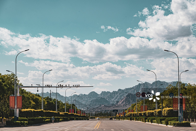 巴彦淖尔乌拉特后旗阴山山脉图片素材