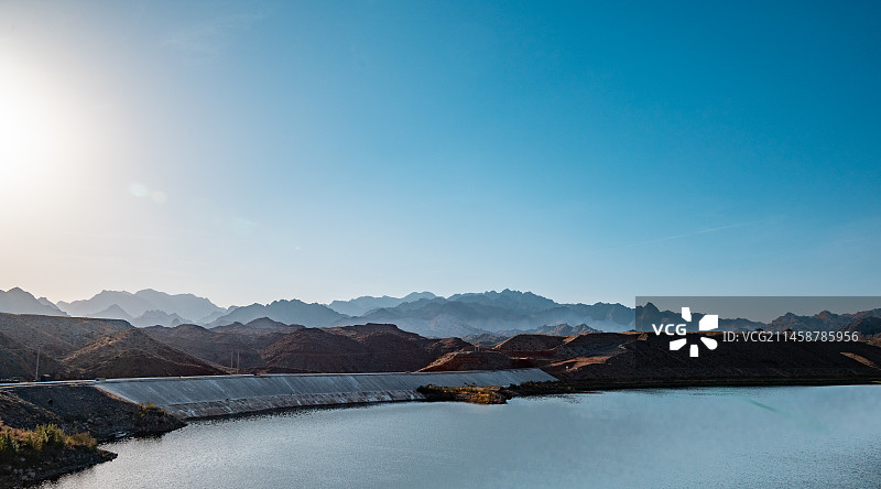 巴彦淖尔乌拉特后旗阴山山脉图片素材