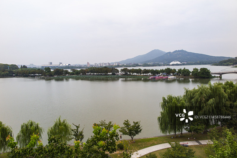 南京市玄武湖公园风光，城市与公园图片素材