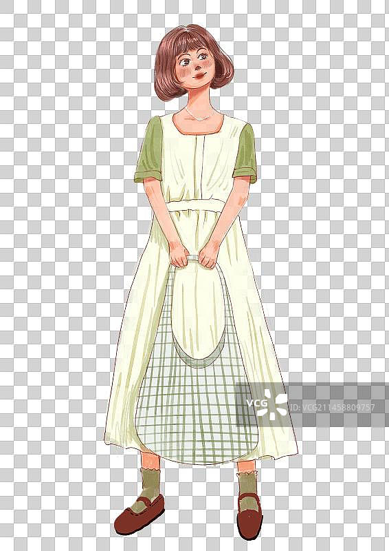 短发女孩图片素材