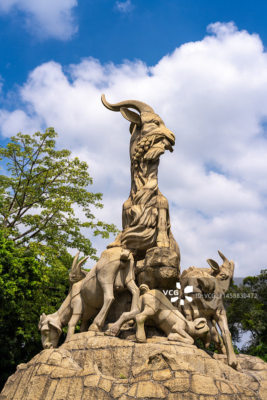 广州越秀公园五羊石像图片素材