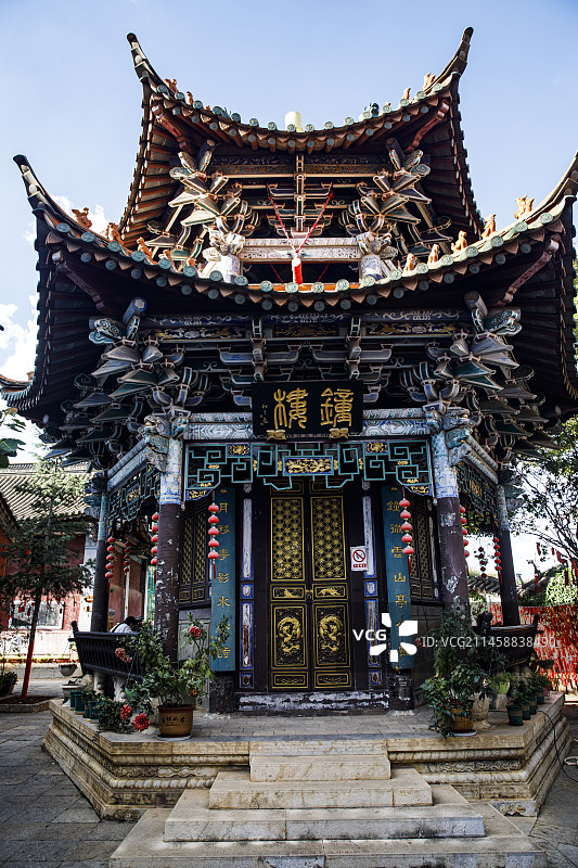 中国云南昆明官渡古镇法定寺图片素材