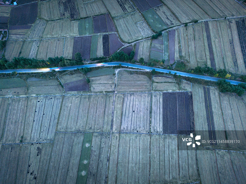 浪加村夜景航拍风光图片素材