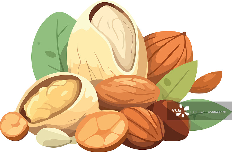 新鲜有机坚果零食图片素材