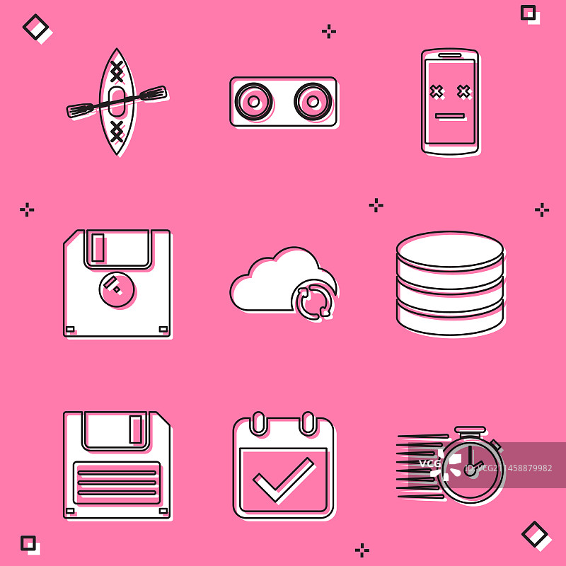 皮划艇桨立体声扬声器废弃手机组合图片素材