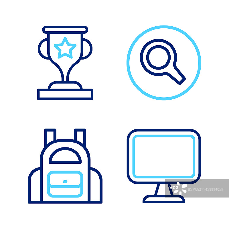 电脑显示器书包图片素材