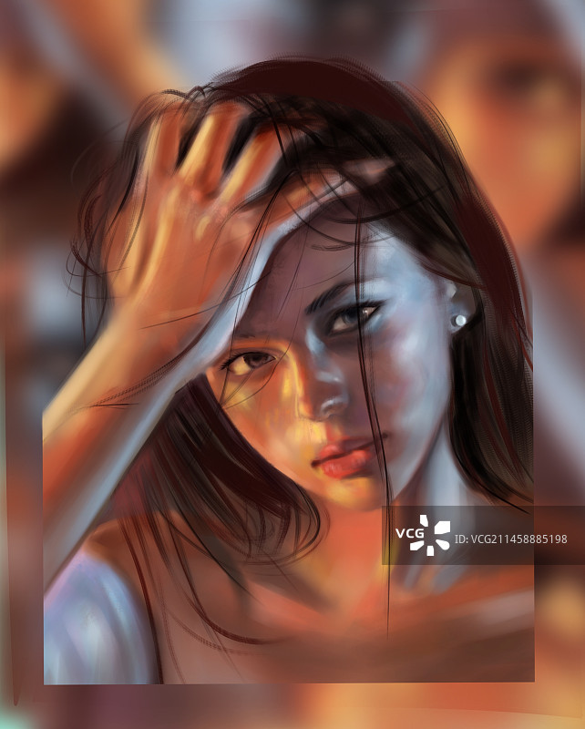 厚涂插画作品图片素材