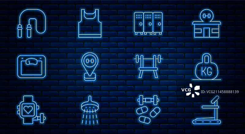 跑步机举重器械线路合集图片素材