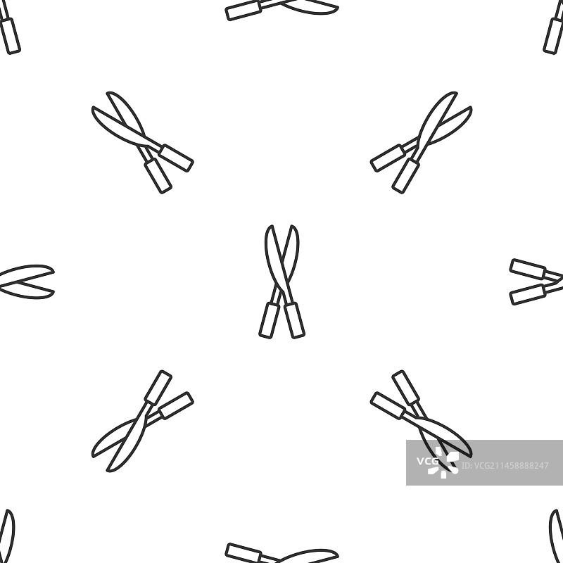 灰色园艺手工剪刀图标图片素材