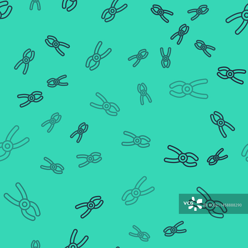 黑色牙科钳子图标图片素材