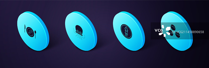 2.5D章鱼小丸子餐盘图片素材