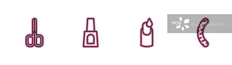 指甲剪美甲指甲油瓶图片素材