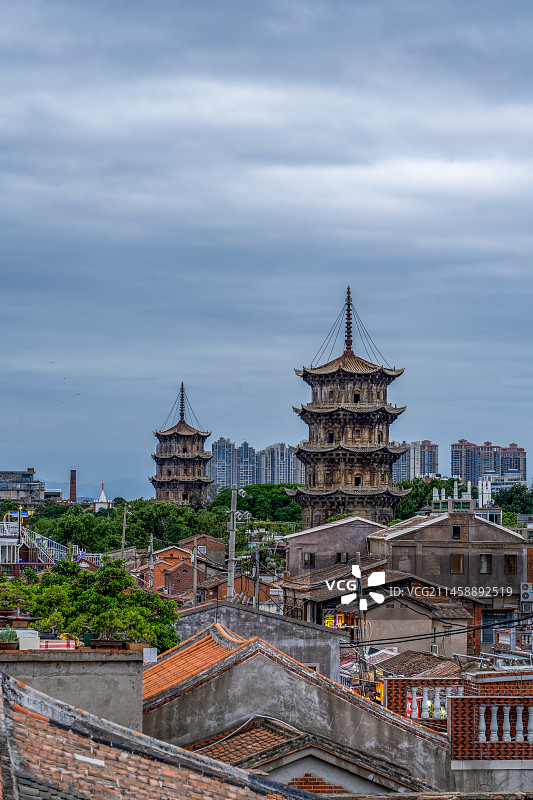 泉州西街开元寺双塔图片素材