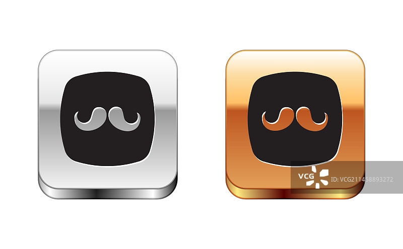 黑色理发店图标，白色背景图片素材