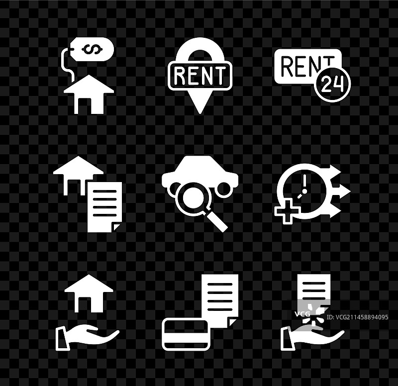 带美元标志的房屋租赁中介图片素材