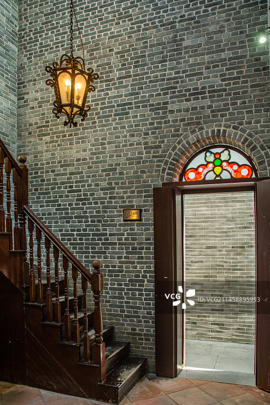 广州 荔枝湾 西关古老大屋 内景 历史文化景点 广州传统民间住宅 西关大屋 历史建筑 岭南建筑文化图片素材