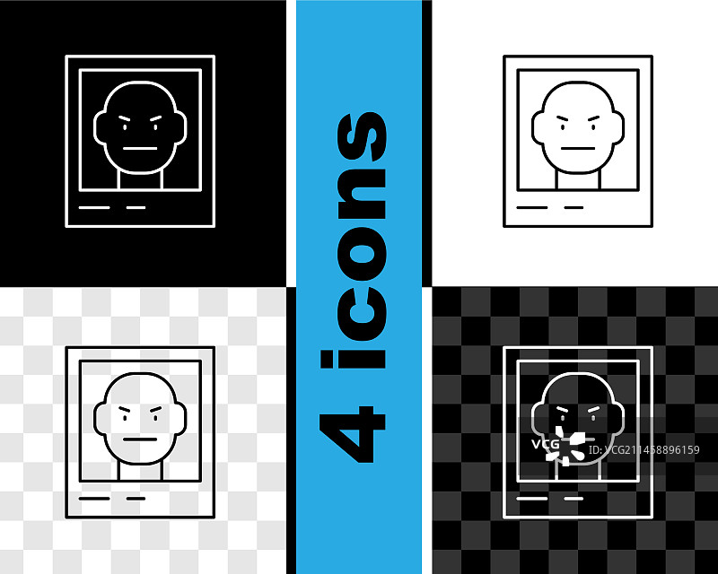 黑色背景上的通缉海报图标图片素材