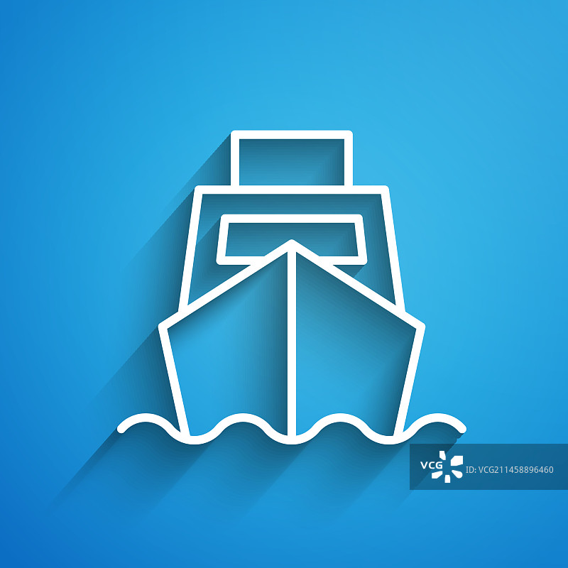 带有盒子交付服务的白色货船图片素材