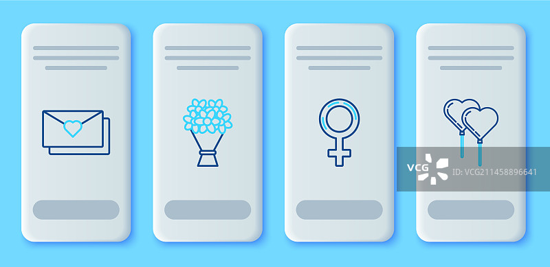 鲜花与女性性别符号花束合集图片素材