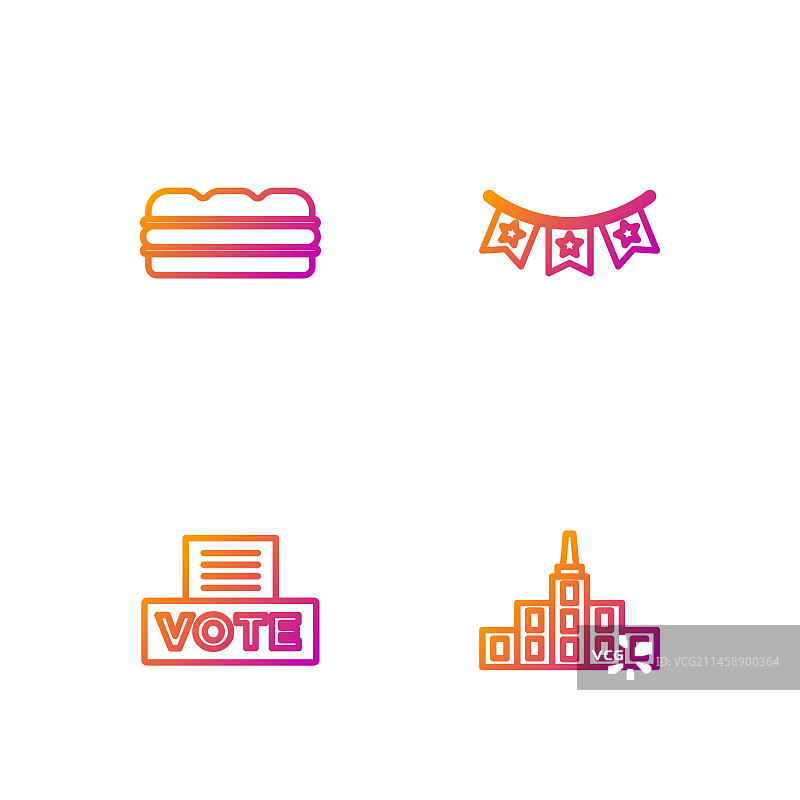 城市景观投票箱三明治图片素材