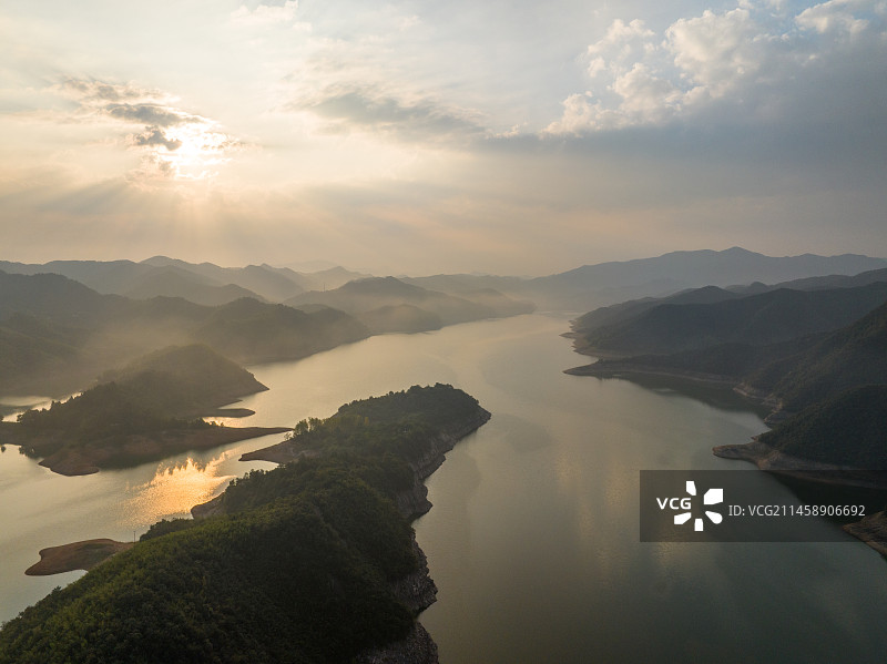 金寨梅山水库图片素材