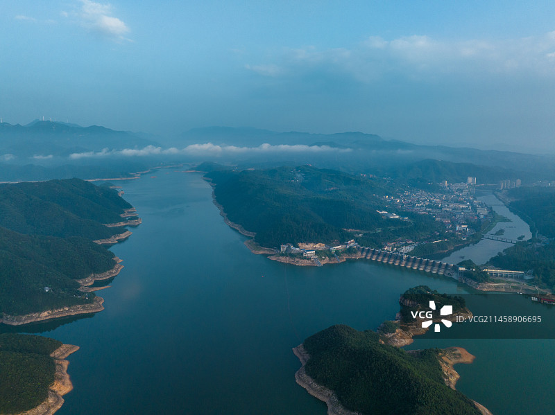 金寨梅山水库图片素材